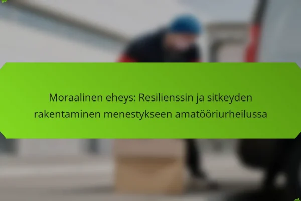 Moraalinen eheys: Resilienssin ja sitkeyden rakentaminen menestykseen amatööriurheilussa